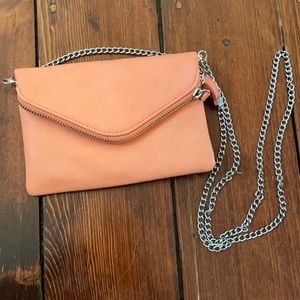 Coral clutch chain bag